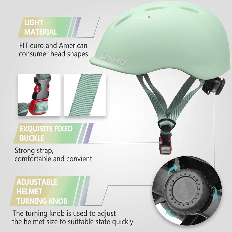 CELOID Kids Bike Helmet,Toddler Cyling Helmets for Ages 5-8-9-10-12-14-16Years Youth Boys & Girls,Child Adjustable Multi-Sport Bicycle Skateboard Roller Skate Scooter Balance Skateboarding Helmet - Image 5